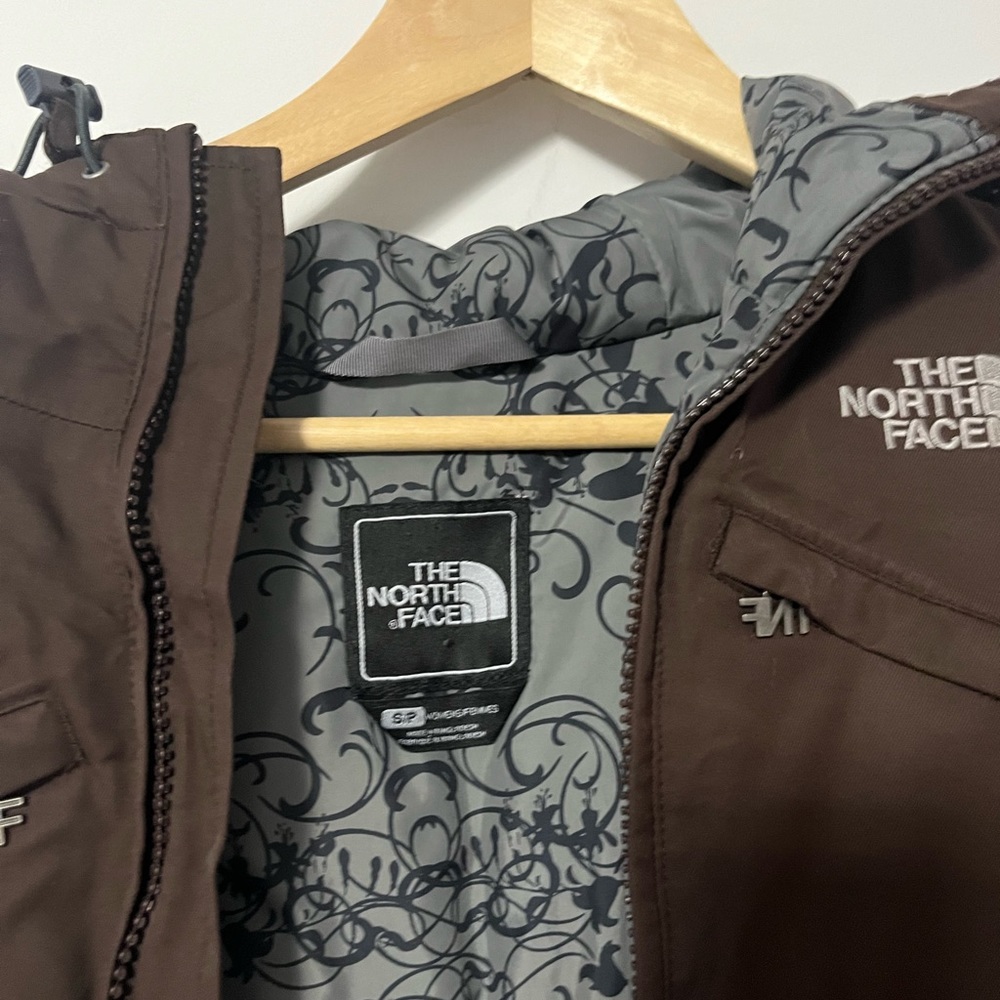 The North Face Brown Arctic Hooded Parka women’s Size S - Picture 3 of 6